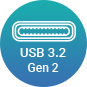 USB 3.2 Gen 2 icon