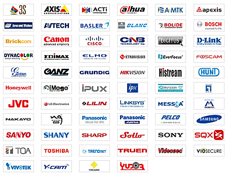 Choose from over 2,600 IP cameras