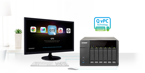 Use your TS-651 as a PC with the exclusive QvPC Technology